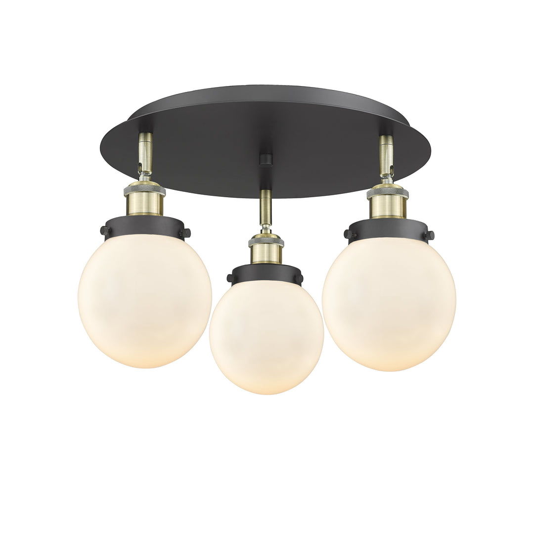 Innovations Downtown Urban 916-3C-BAB-G201-6 Ceiling Light - Black Antique Brass