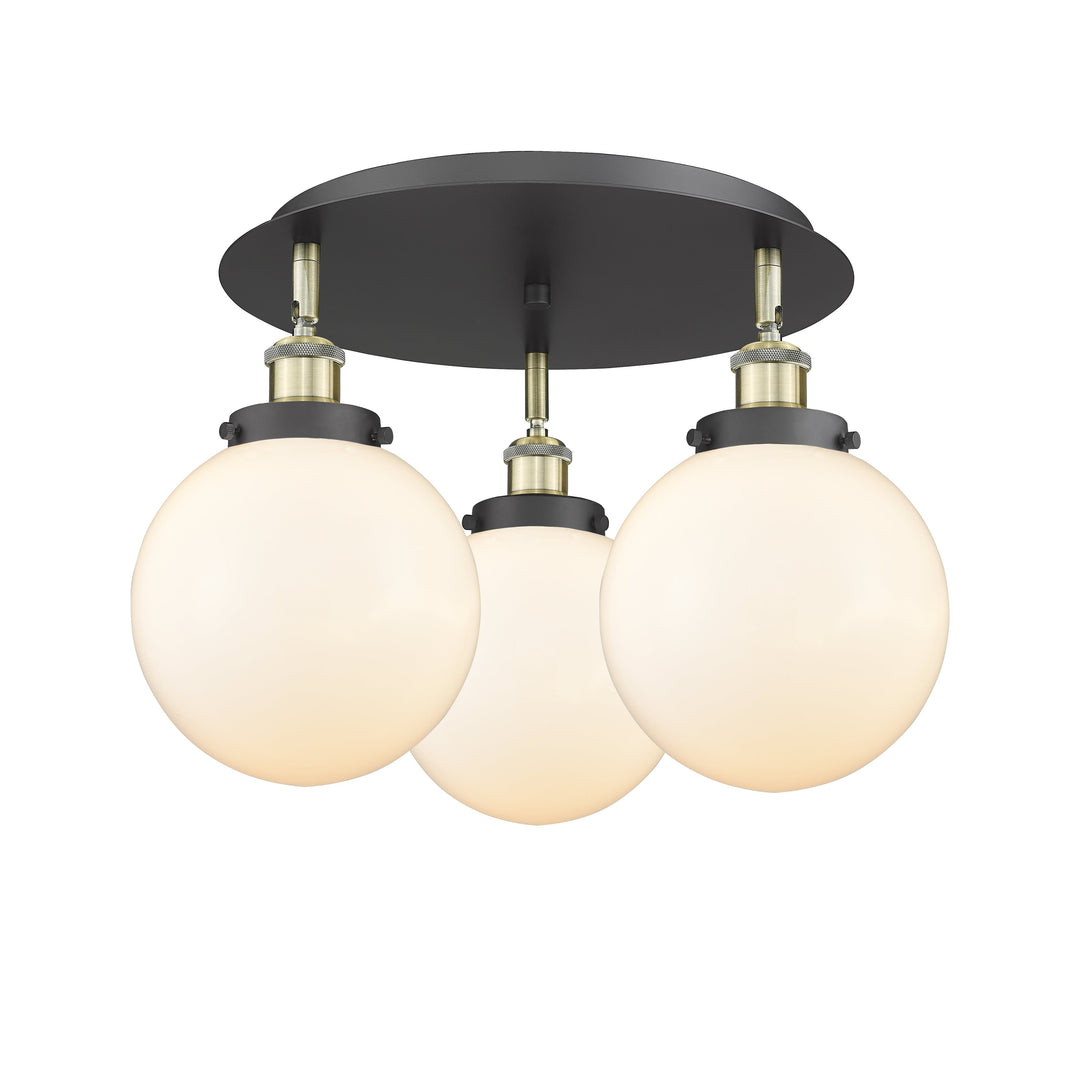 Innovations Downtown Urban 916-3C-BAB-G201-8 Ceiling Light - Black Antique Brass