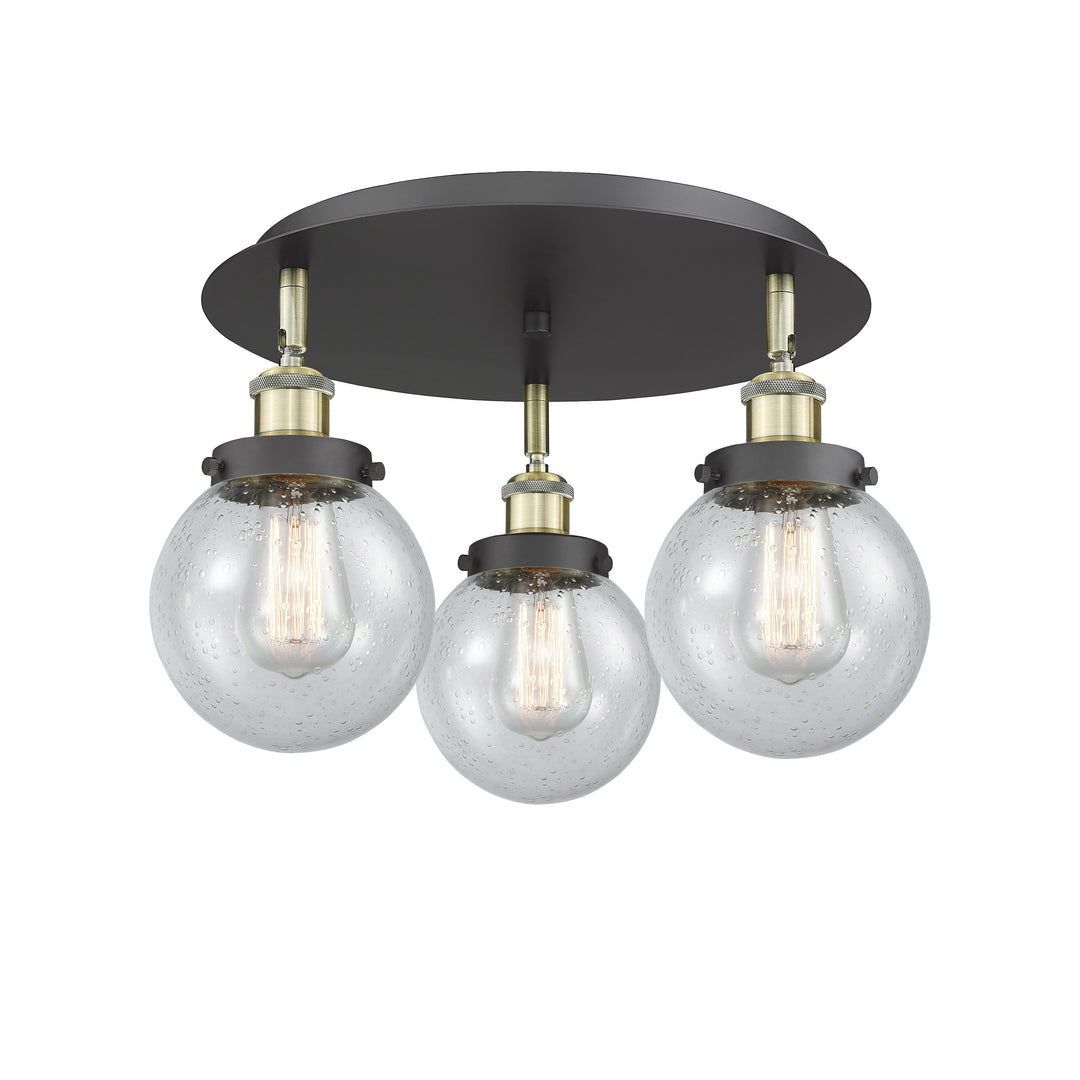 Innovations Downtown Urban 916-3C-BAB-G204-6 Ceiling Light - Black Antique Brass