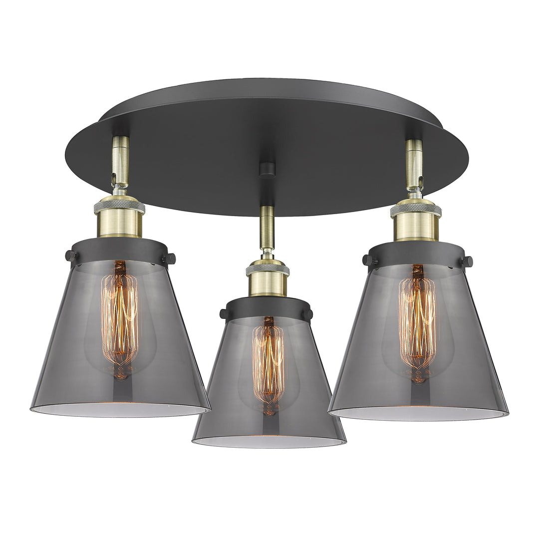 Innovations Downtown Urban 916-3C-BAB-G63 Ceiling Light - Black Antique Brass