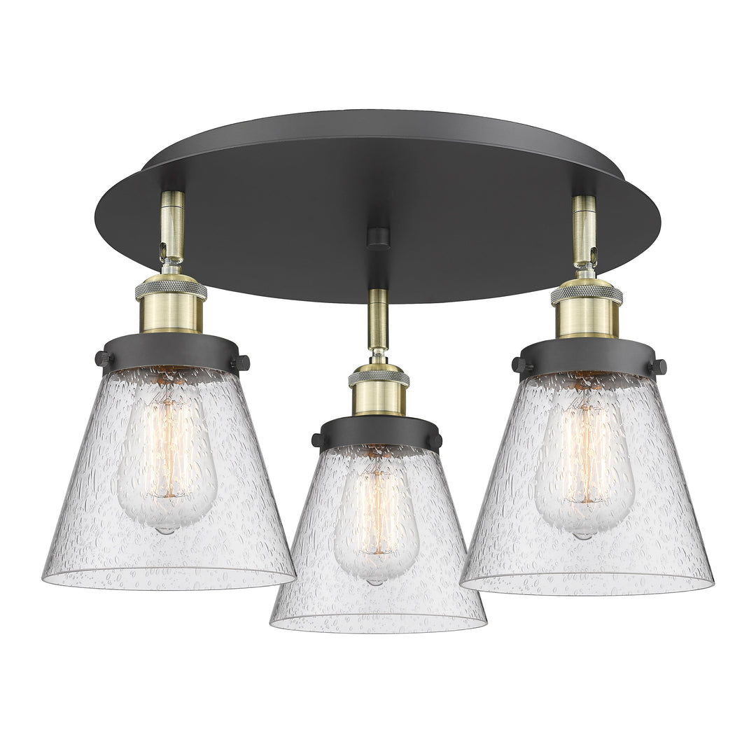 Innovations Downtown Urban 916-3C-BAB-G64 Ceiling Light - Black Antique Brass