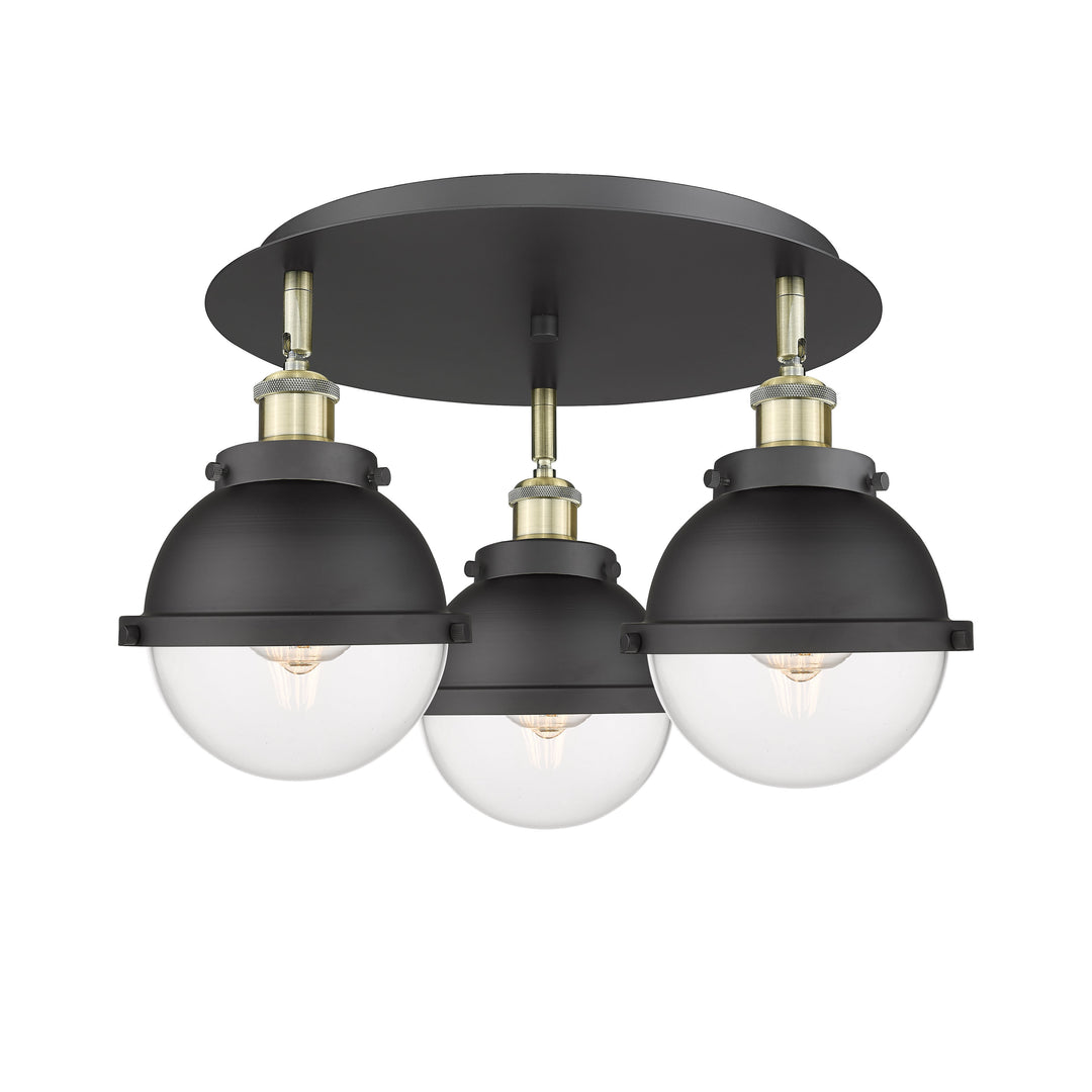 Innovations Downtown Urban 916-3C-BAB-HFS-62-BK Ceiling Light - Black Antique Brass