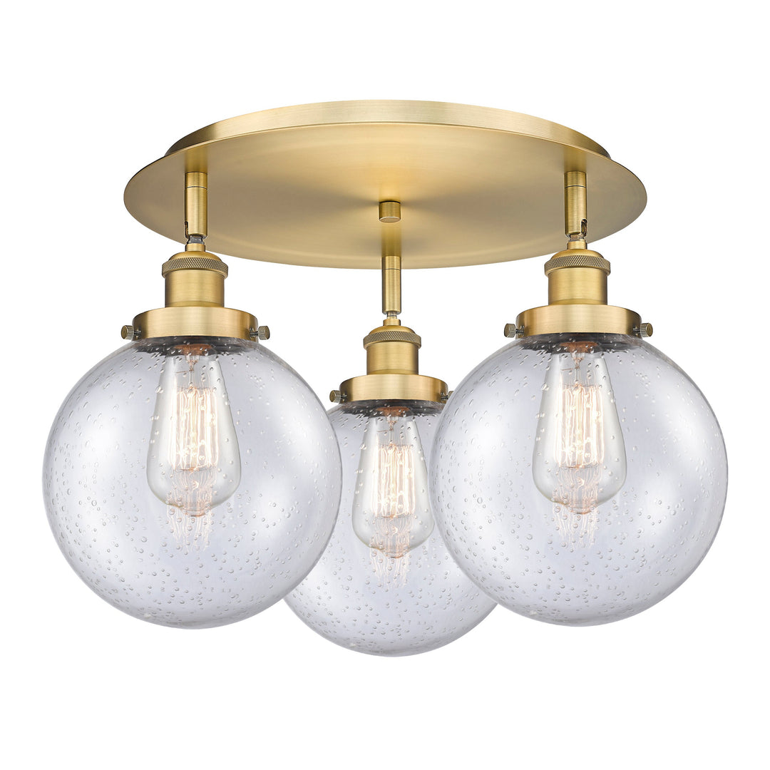 Innovations Downtown Urban 916-3C-BB-G204-8 Ceiling Light - Brushed Brass