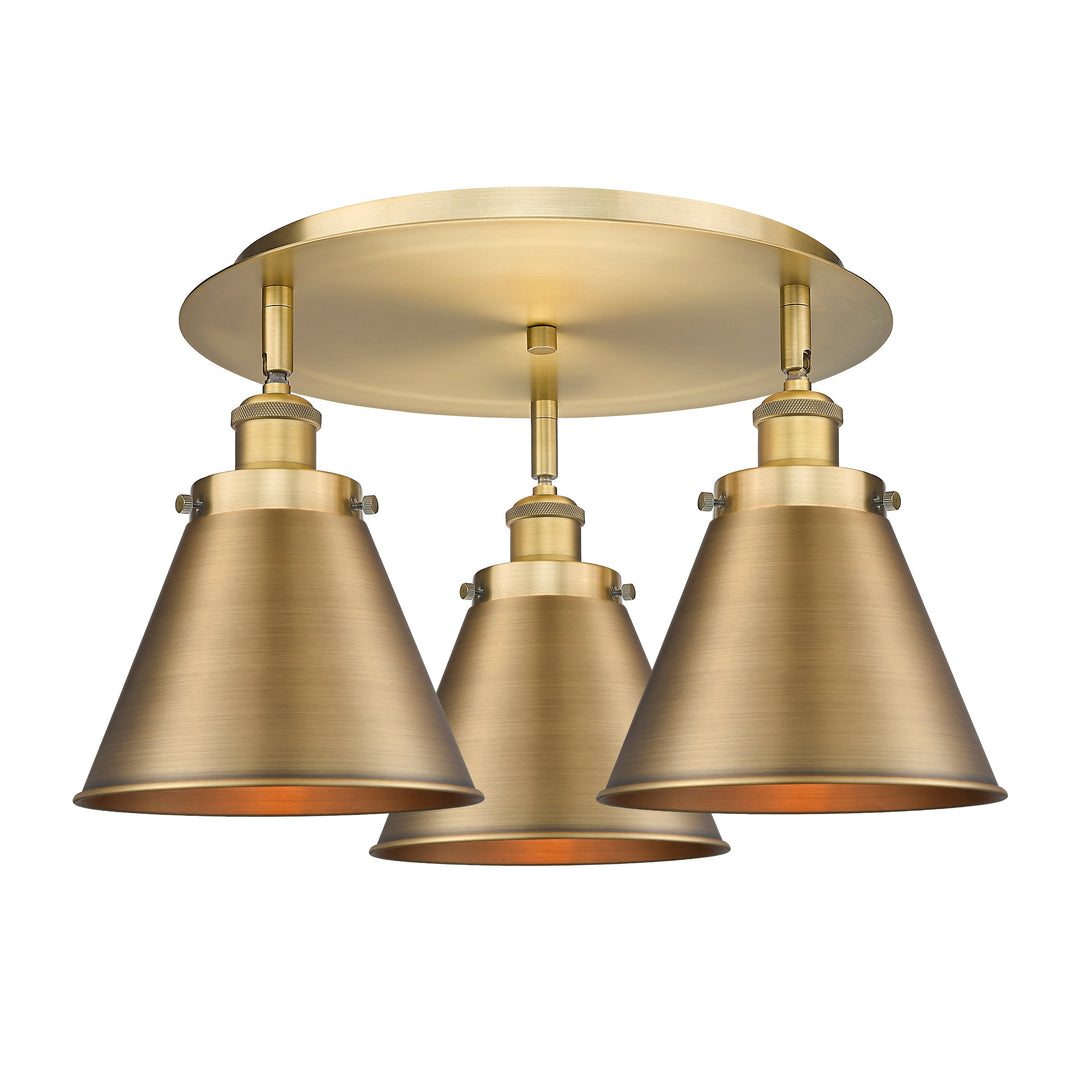 Innovations Downtown Urban 916-3C-BB-M13-BB Ceiling Light - Brushed Brass