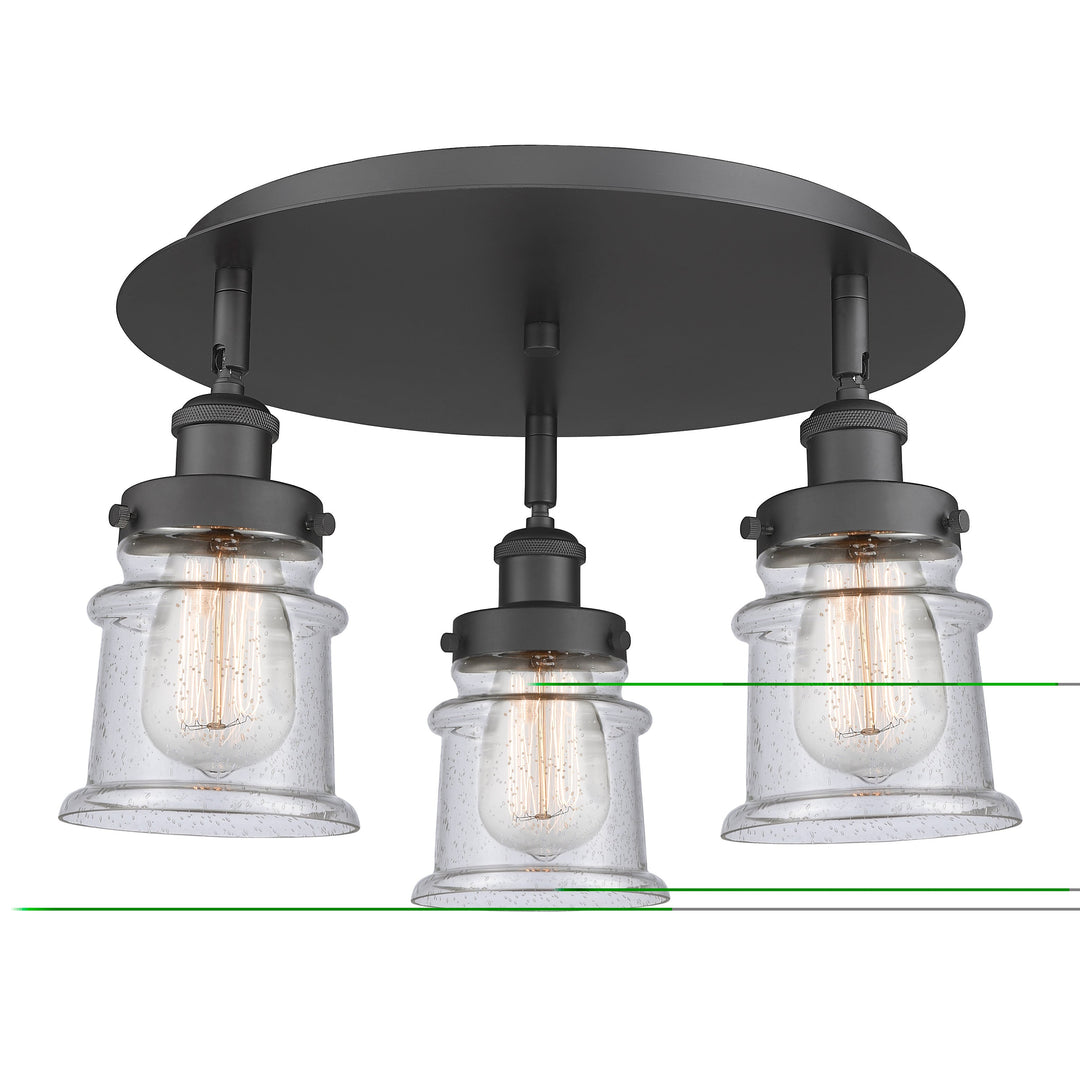 Innovations Downtown Urban 916-3C-BK-G184S Ceiling Light - Matte Black