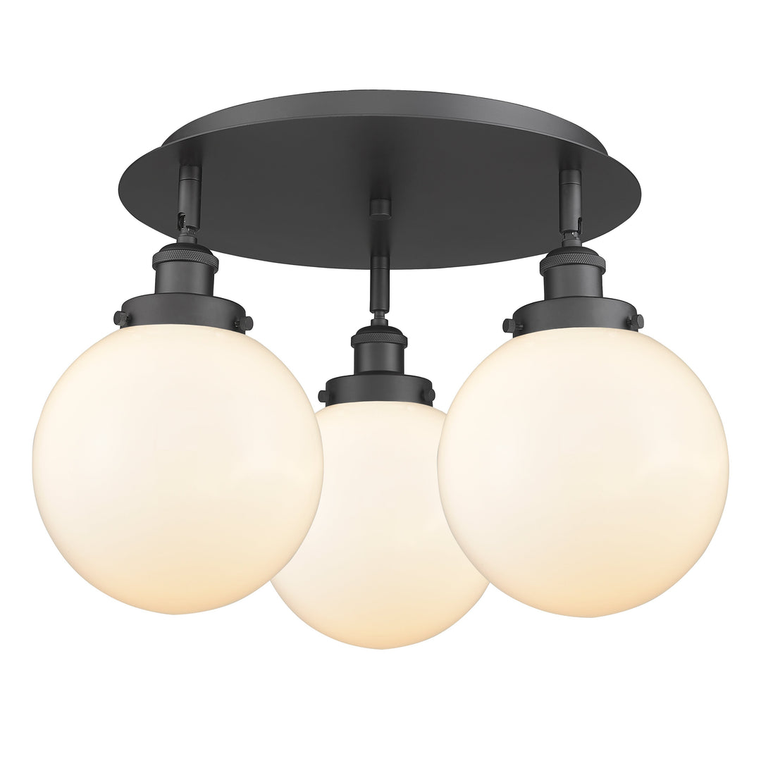 Innovations Downtown Urban 916-3C-BK-G201-8 Ceiling Light - Matte Black