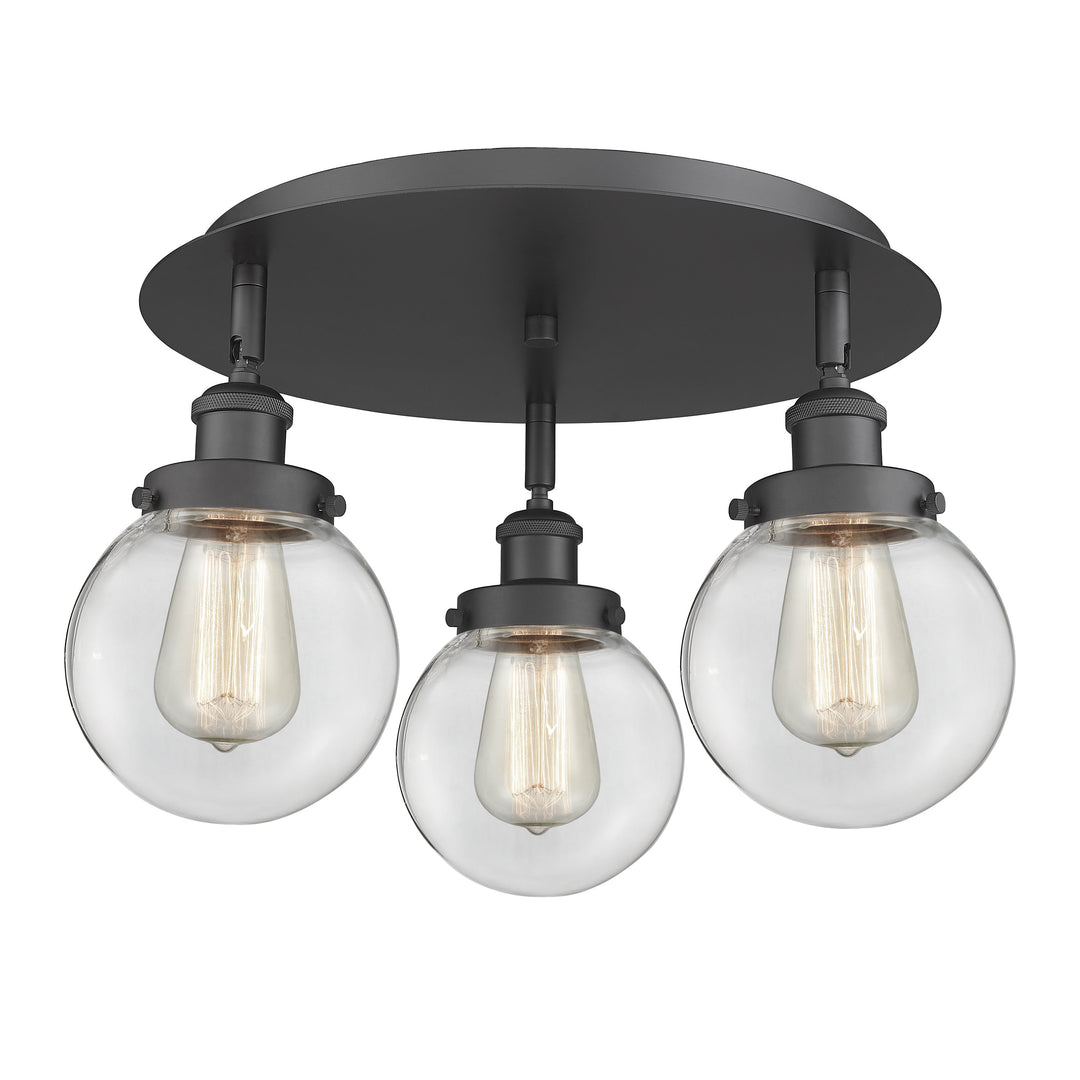 Innovations Downtown Urban 916-3C-BK-G202-6 Ceiling Light - Matte Black