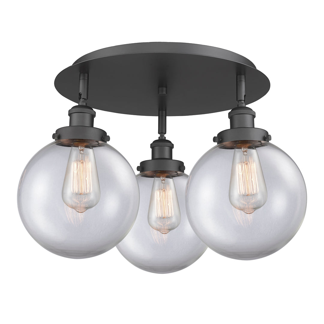 Innovations Downtown Urban 916-3C-BK-G202-8 Ceiling Light - Matte Black