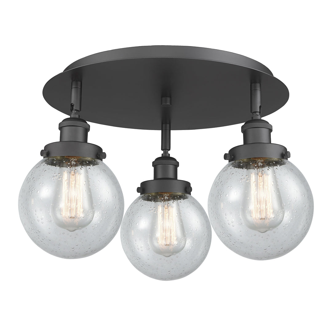 Innovations Downtown Urban 916-3C-BK-G204-6 Ceiling Light - Matte Black