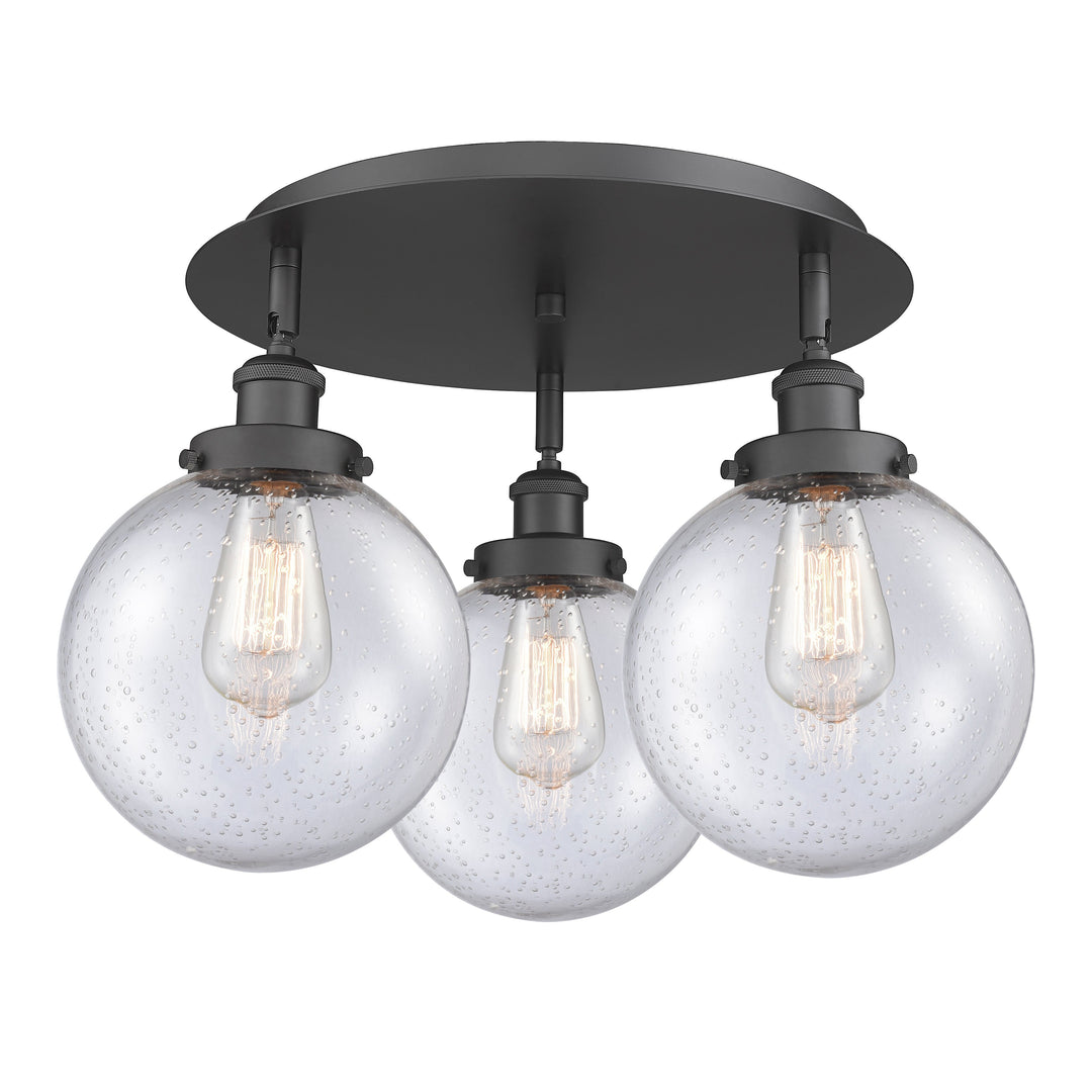 Innovations Downtown Urban 916-3C-BK-G204-8 Ceiling Light - Matte Black