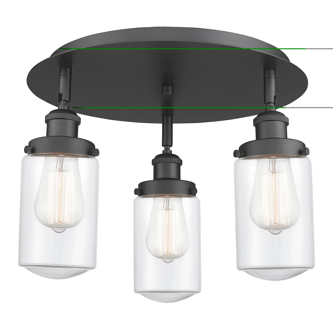 Innovations Downtown Urban 916-3C-BK-G312 Ceiling Light - Matte Black