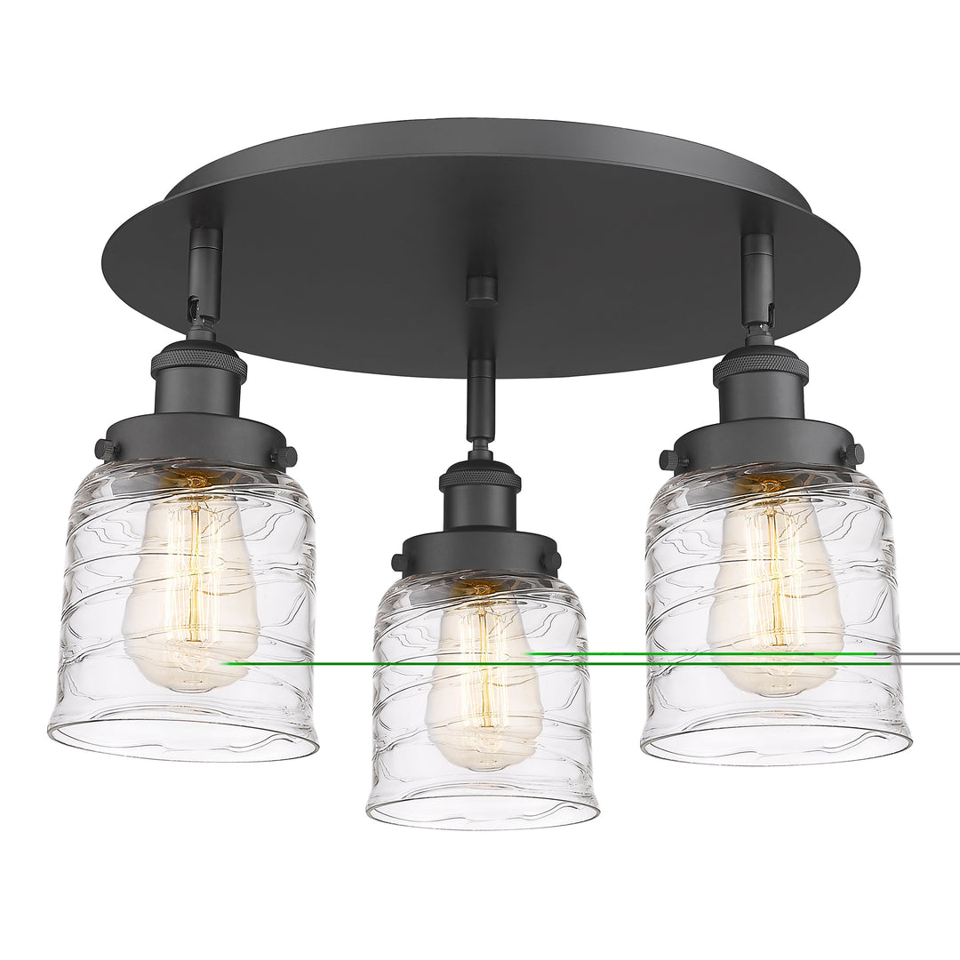 Innovations Downtown Urban 916-3C-BK-G513 Ceiling Light - Matte Black