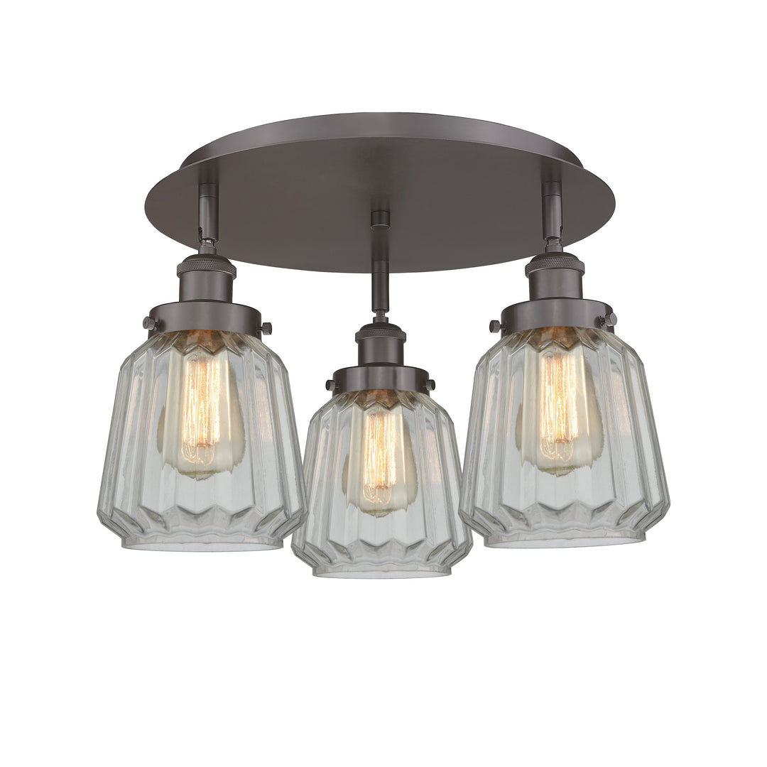 Innovations Downtown Urban 916-3C-OB-G142 Ceiling Light - Oil Rubbed Bronze
