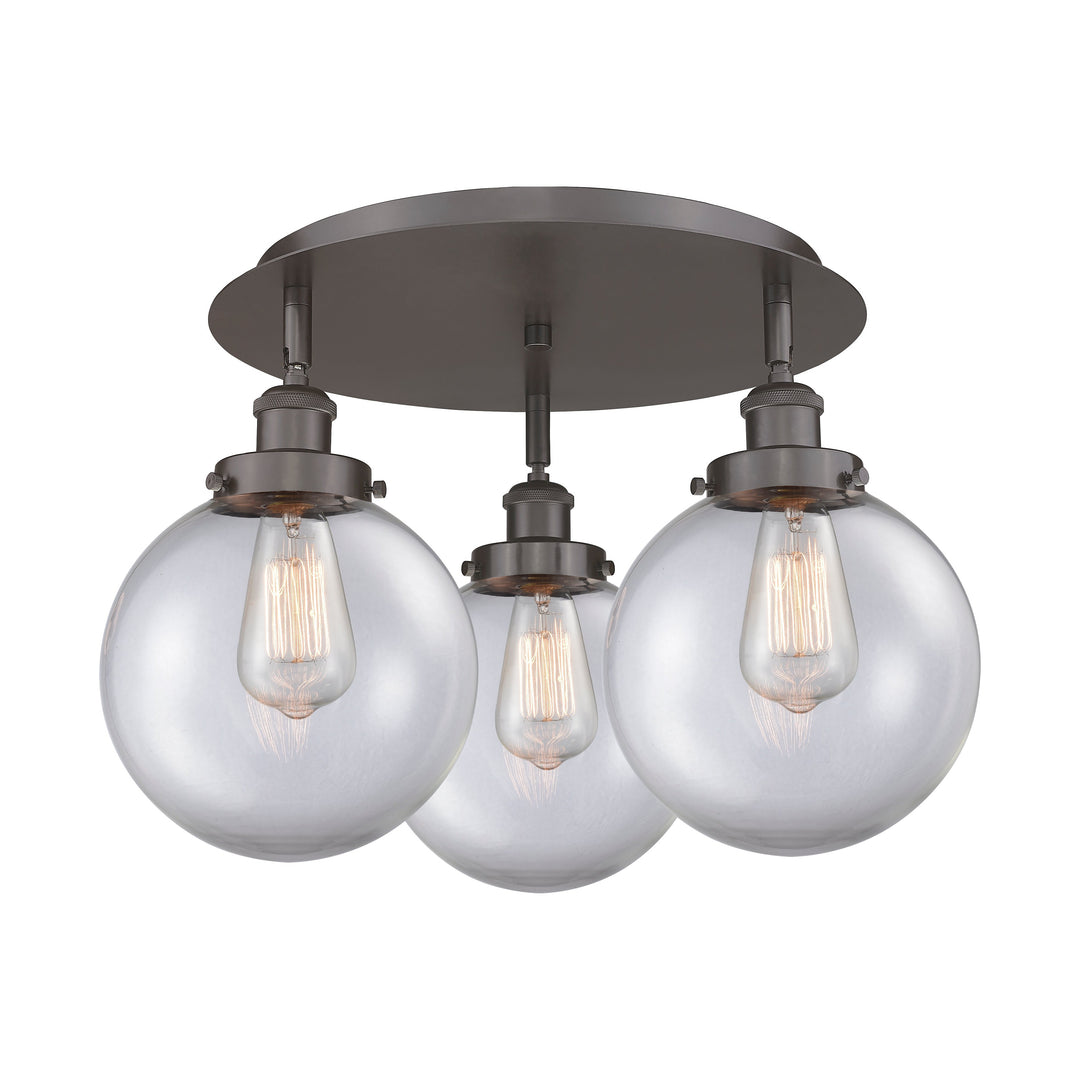 Innovations Downtown Urban 916-3C-OB-G202-8 Ceiling Light - Oil Rubbed Bronze
