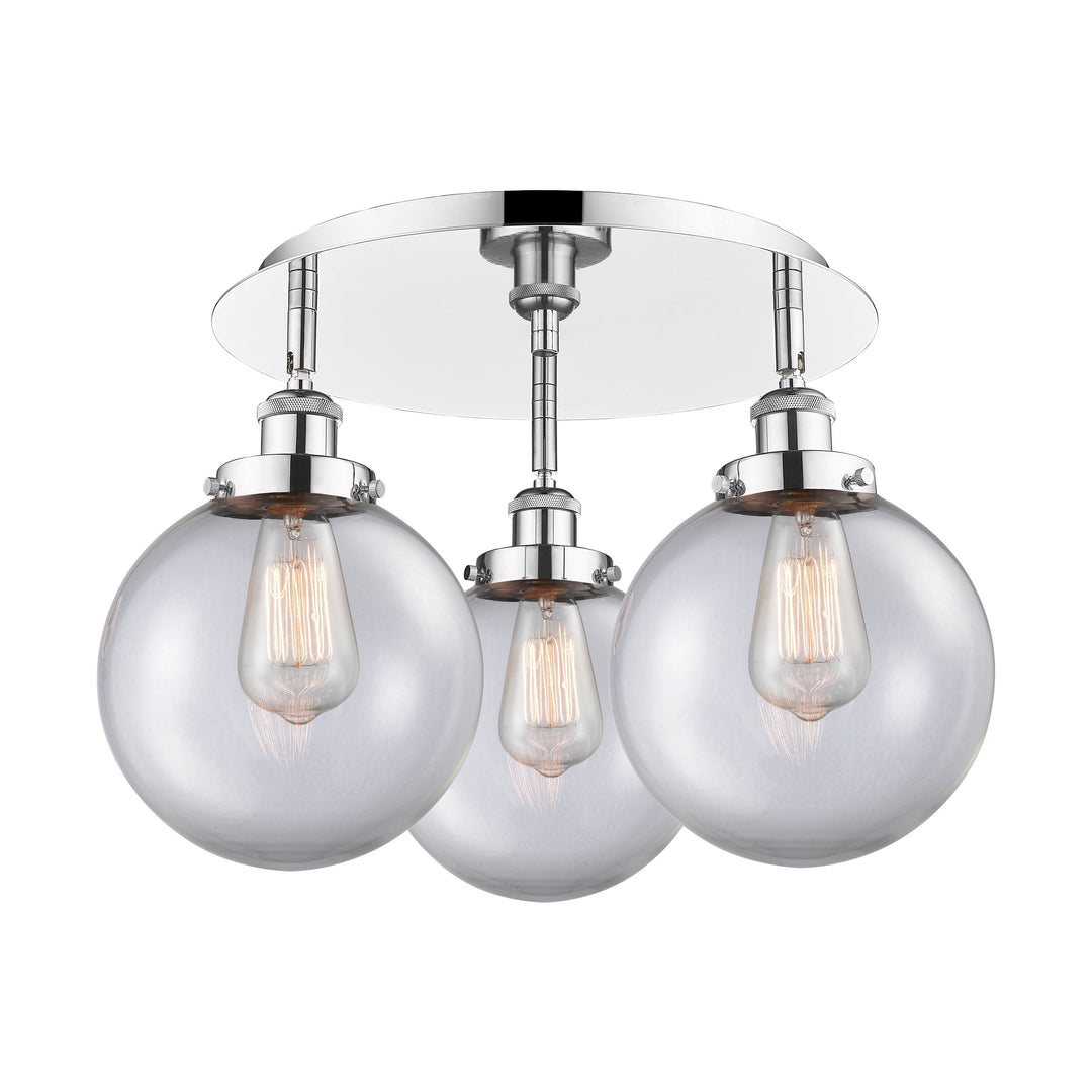 Innovations Downtown Urban 916-3C-PC-G202-8 Ceiling Light - Polished Chrome