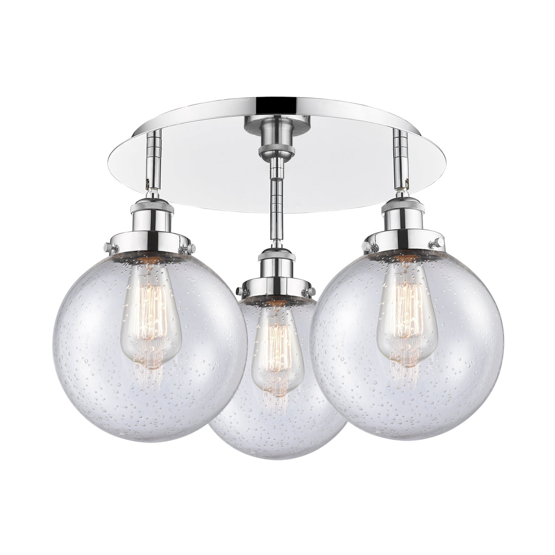 Innovations Downtown Urban 916-3C-PC-G204-8 Ceiling Light - Polished Chrome