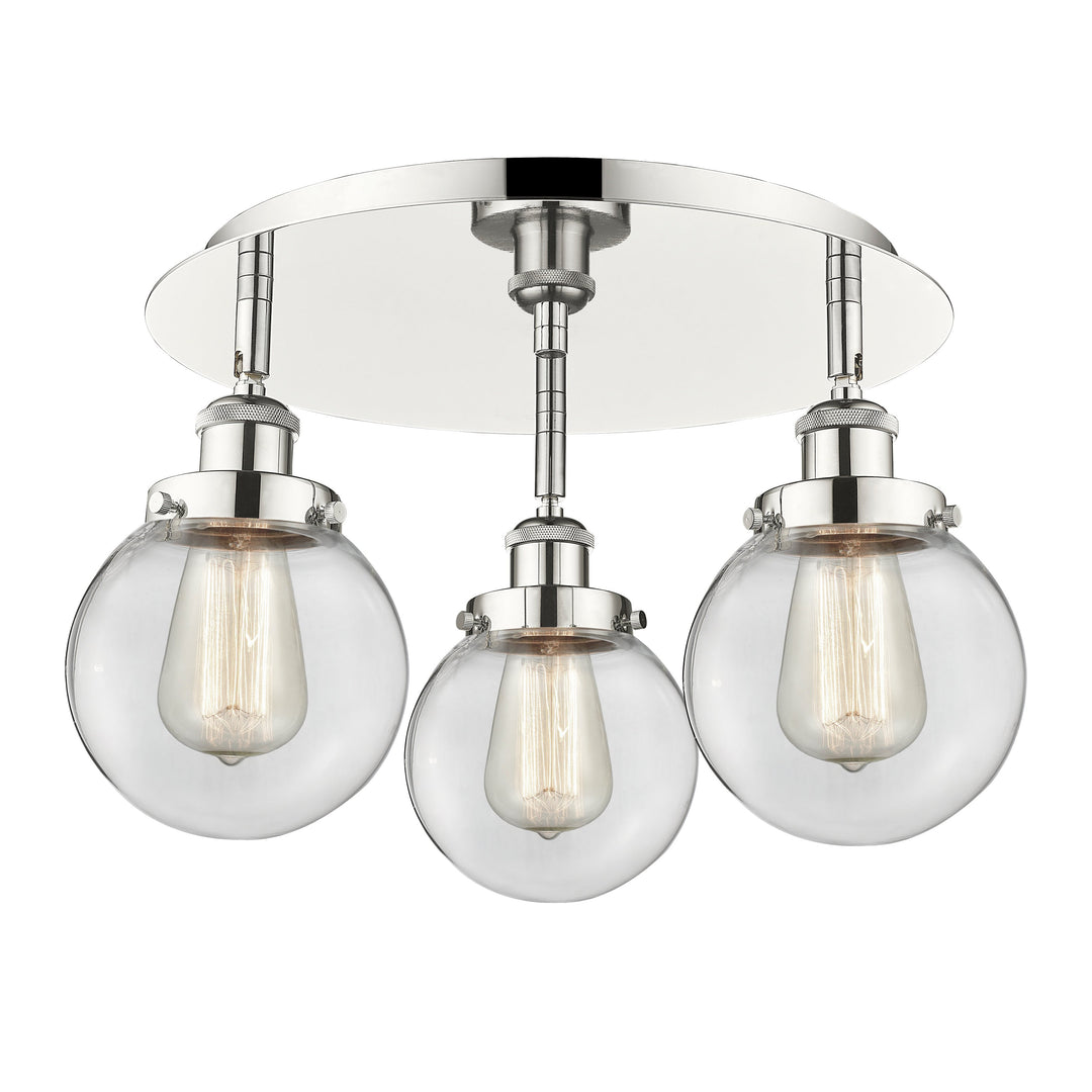 Innovations Downtown Urban 916-3C-PN-G202-6 Ceiling Light - Polished Nickel