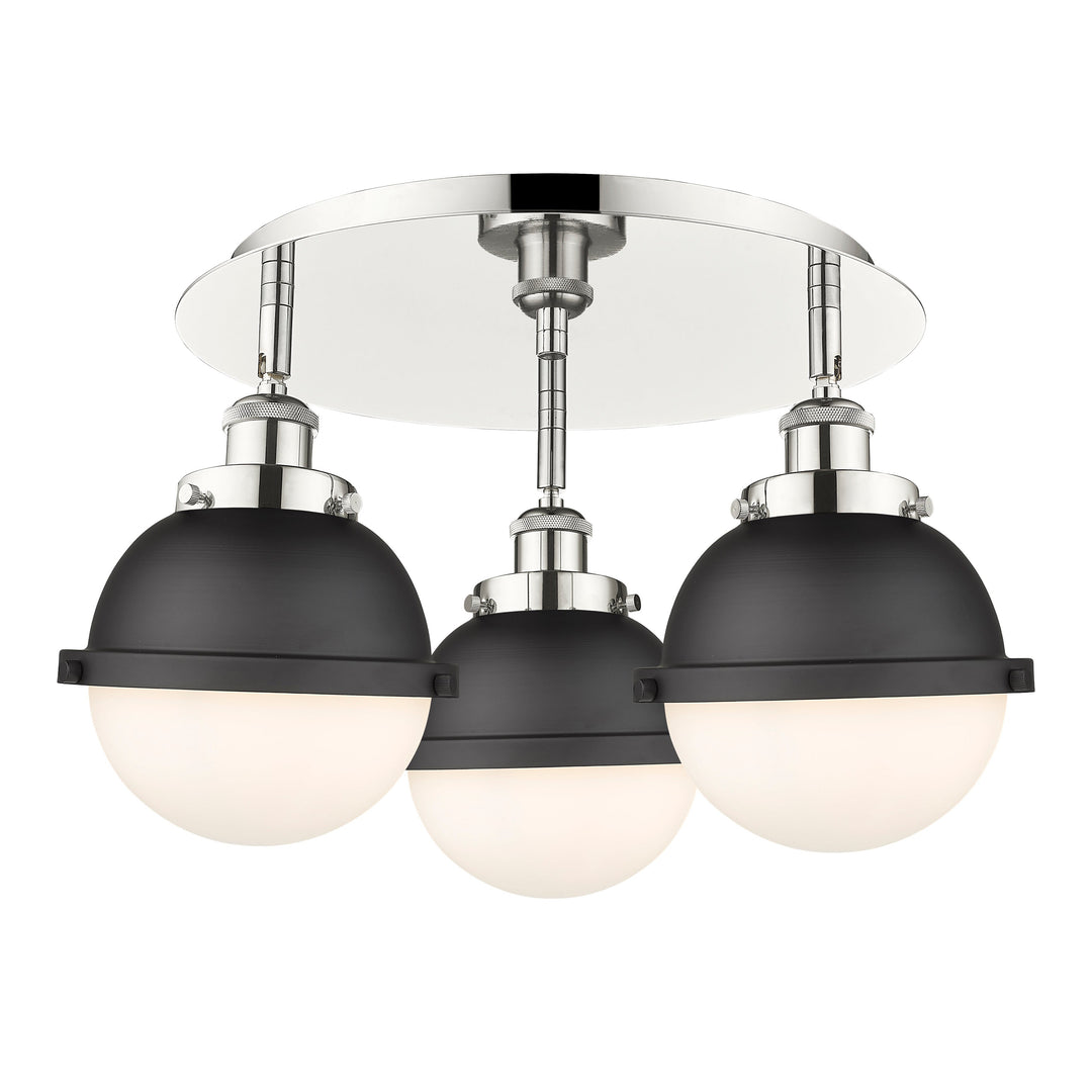 Innovations Downtown Urban 916-3C-PN-HFS-61-BK Ceiling Light - Polished Nickel
