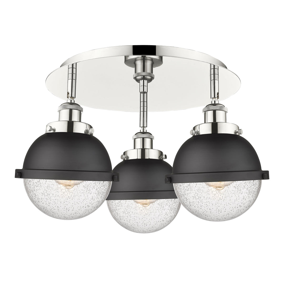 Innovations Downtown Urban 916-3C-PN-HFS-64-BK Ceiling Light - Polished Nickel