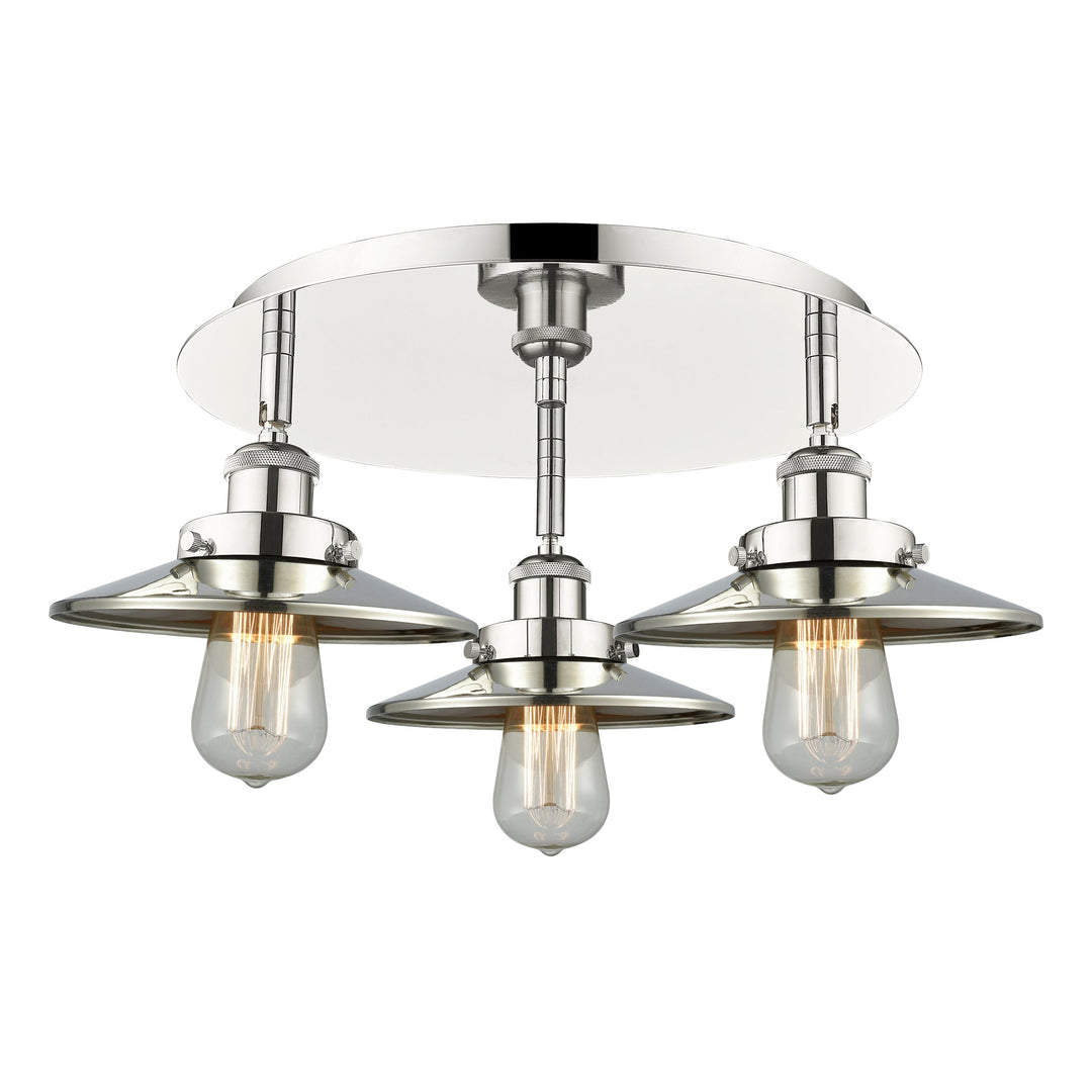 Innovations Downtown Urban 916-3C-PN-M1-PN Ceiling Light - Polished Nickel