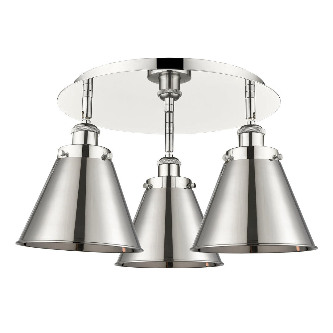 Innovations Downtown Urban 916-3C-PN-M13-PN Ceiling Light - Polished Nickel