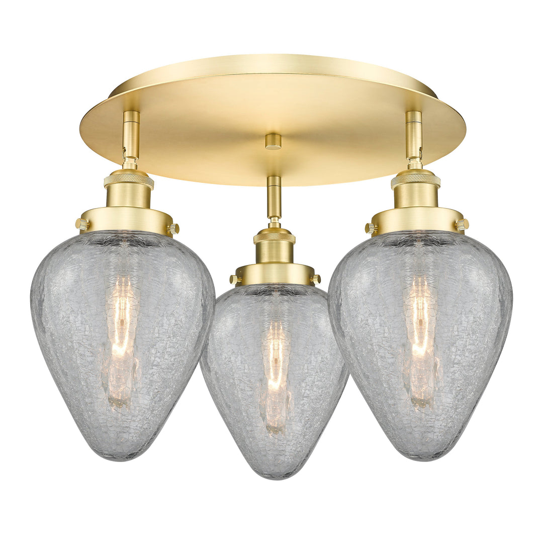 Innovations Downtown Urban 916-3C-SG-G165 Ceiling Light - Satin Gold