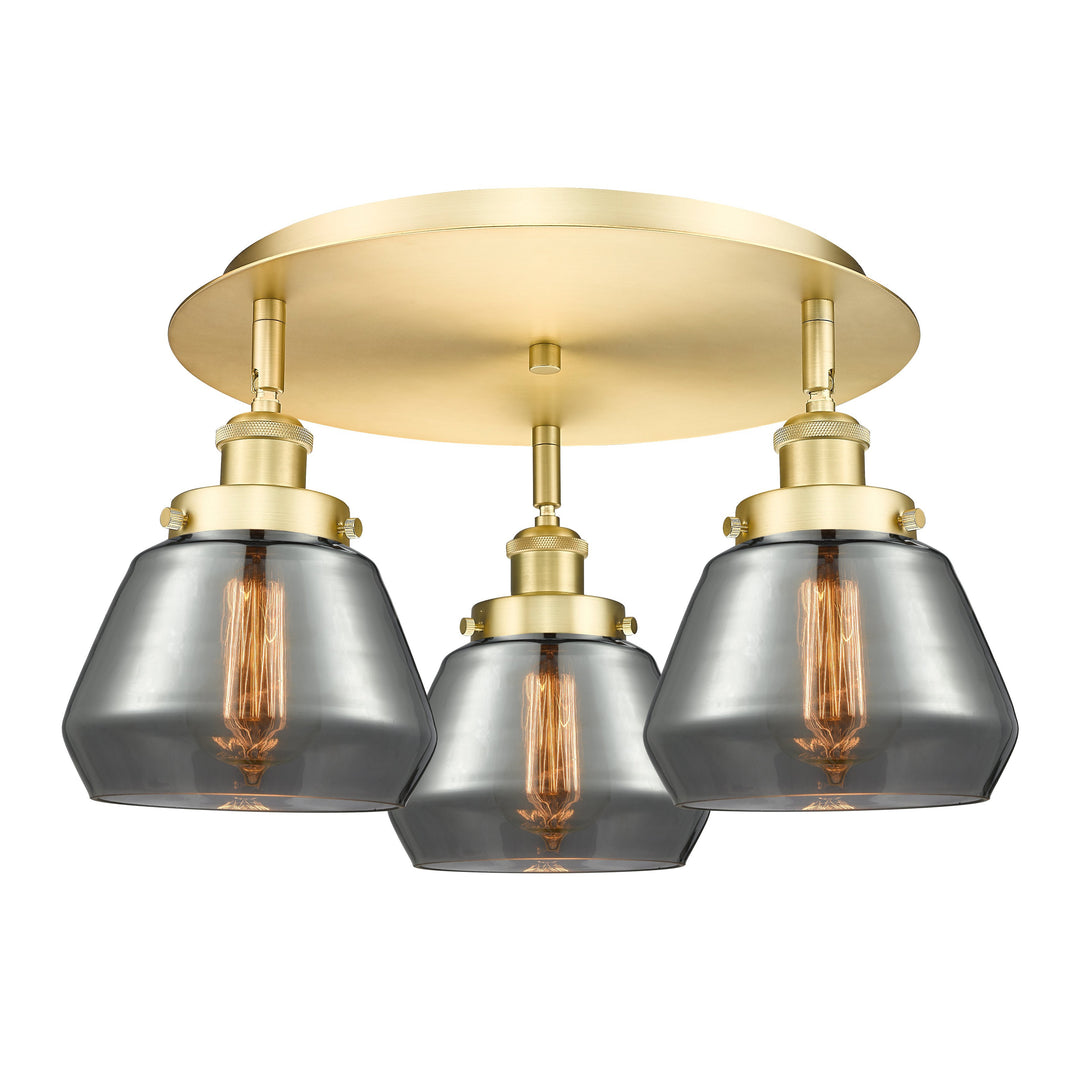 Innovations Downtown Urban 916-3C-SG-G173 Ceiling Light - Satin Gold