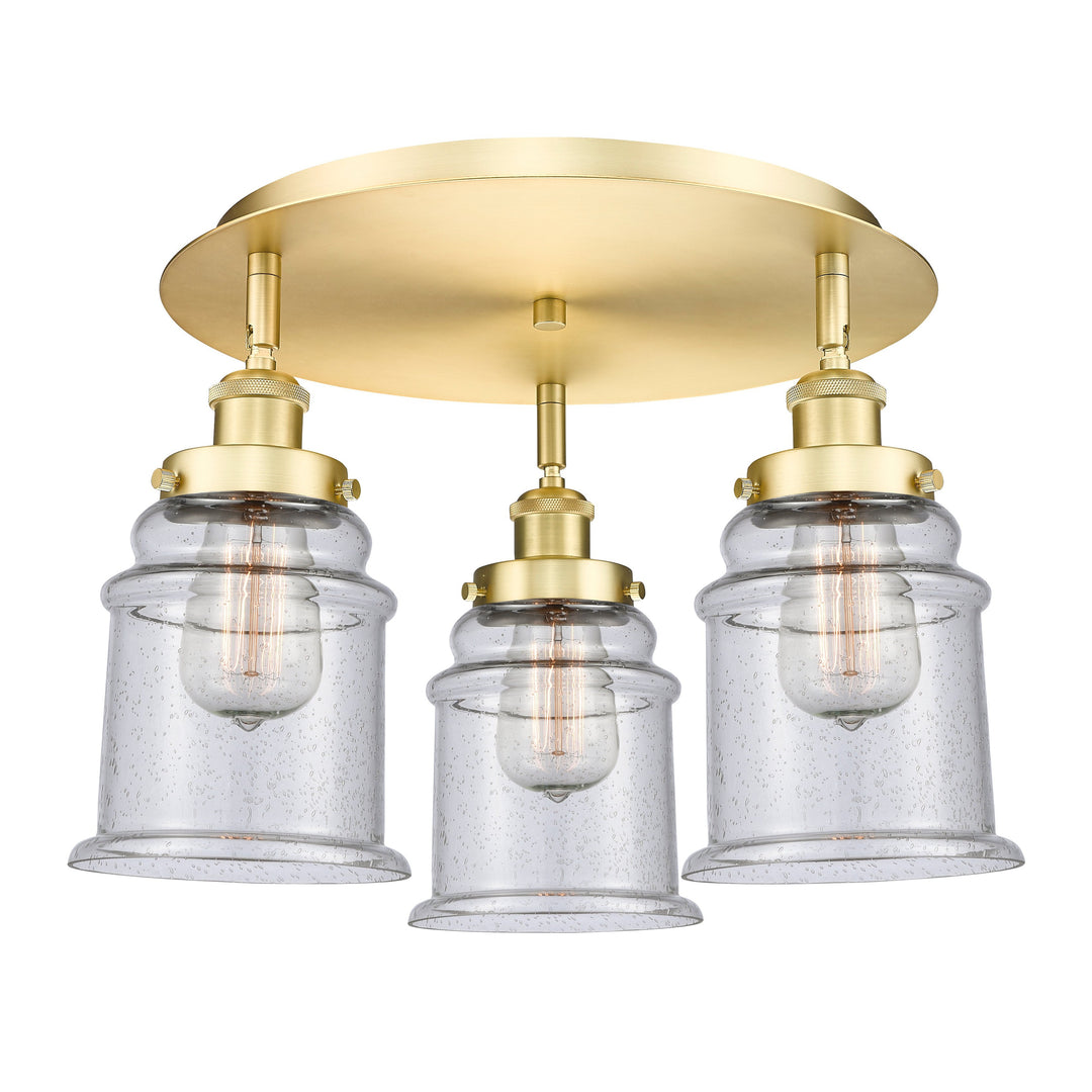 Innovations Downtown Urban 916-3C-SG-G184 Ceiling Light - Satin Gold