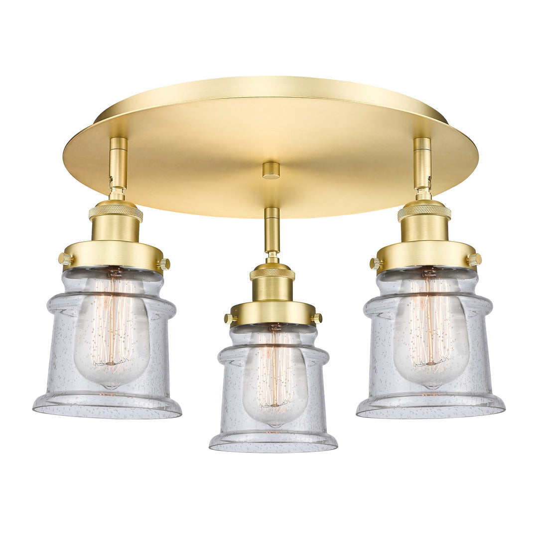 Innovations Downtown Urban 916-3C-SG-G184S Ceiling Light - Satin Gold