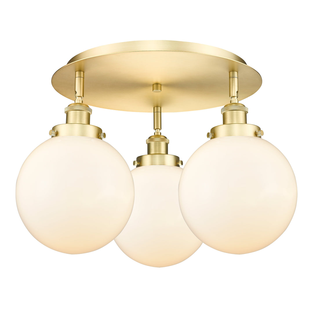 Innovations Downtown Urban 916-3C-SG-G201-8 Ceiling Light - Satin Gold