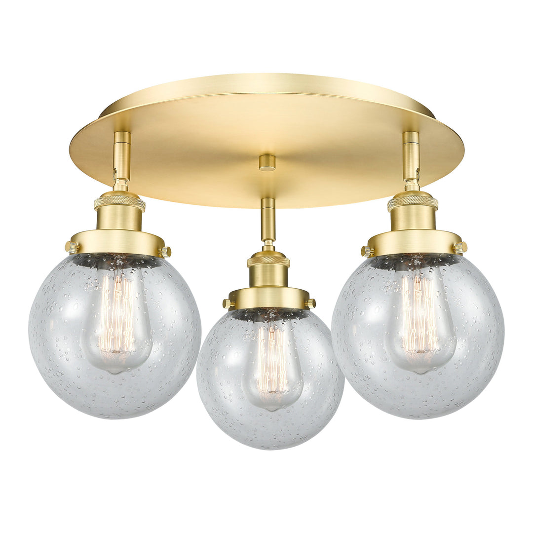 Innovations Downtown Urban 916-3C-SG-G204-6 Ceiling Light - Satin Gold