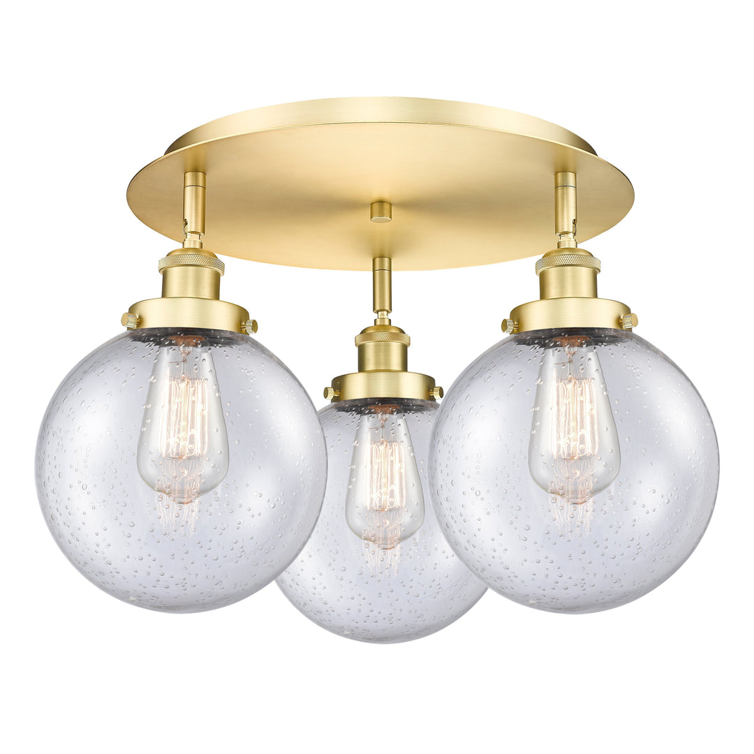 Innovations Downtown Urban 916-3C-SG-G204-8 Ceiling Light - Satin Gold