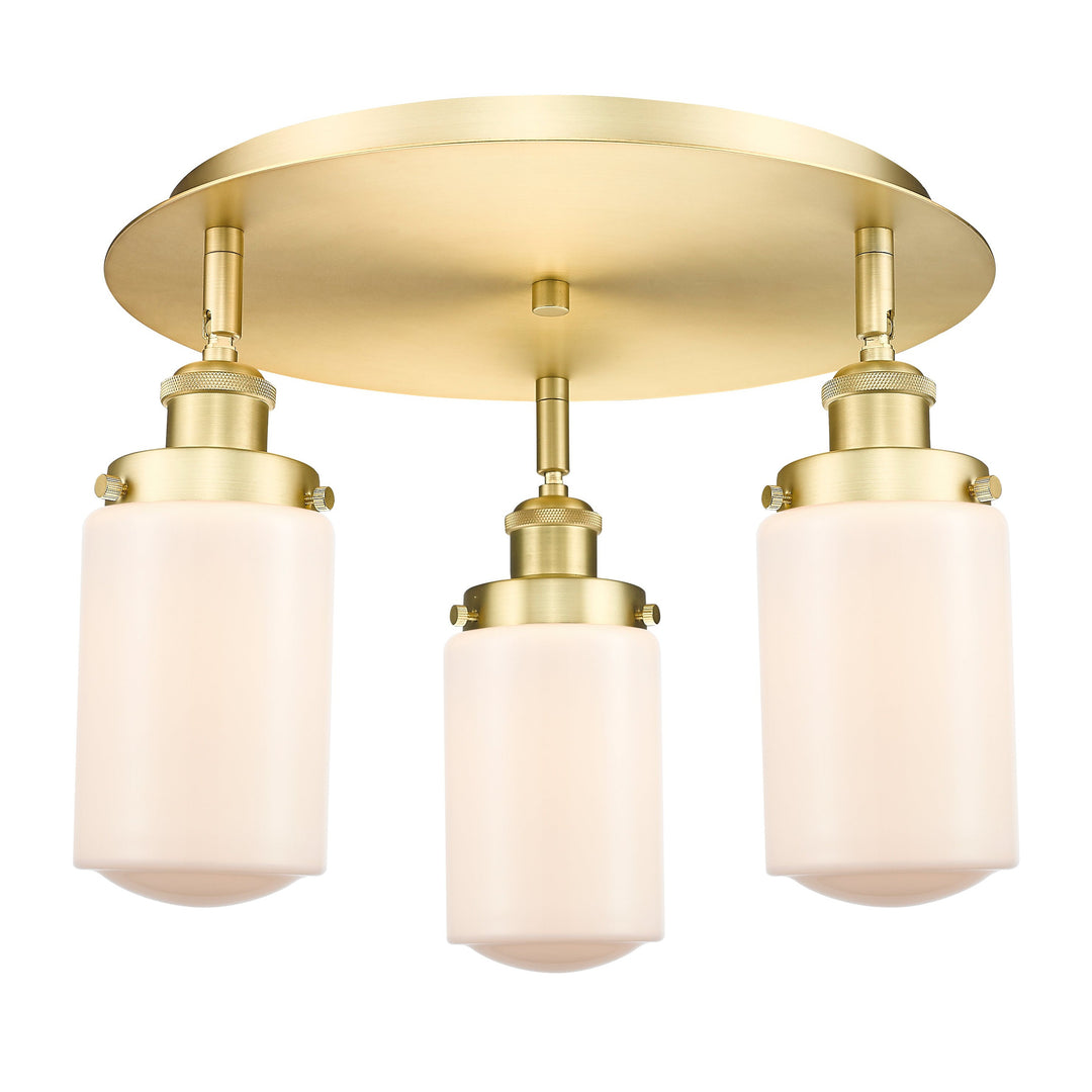 Innovations Downtown Urban 916-3C-SG-G311 Ceiling Light - Satin Gold