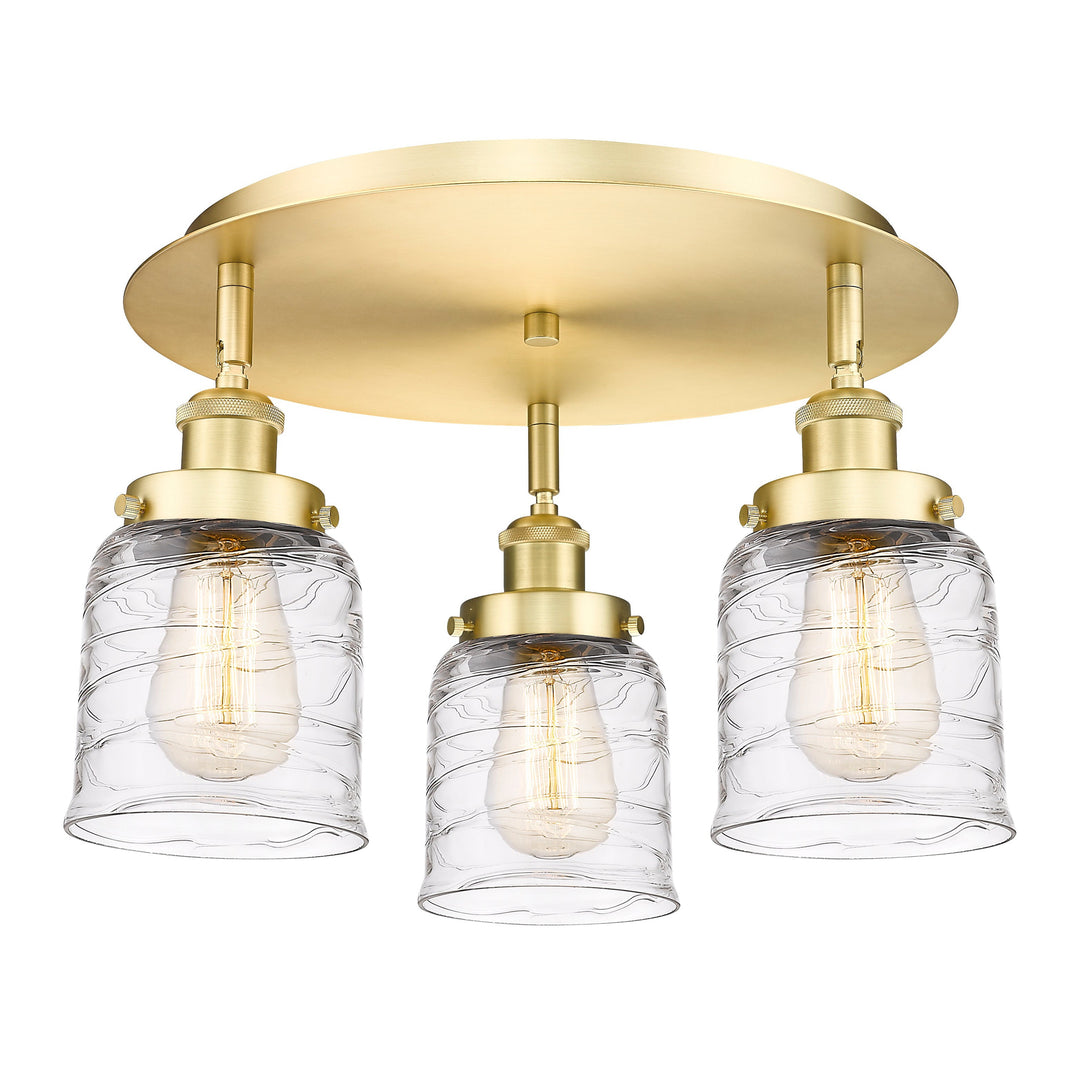 Innovations Downtown Urban 916-3C-SG-G513 Ceiling Light - Satin Gold