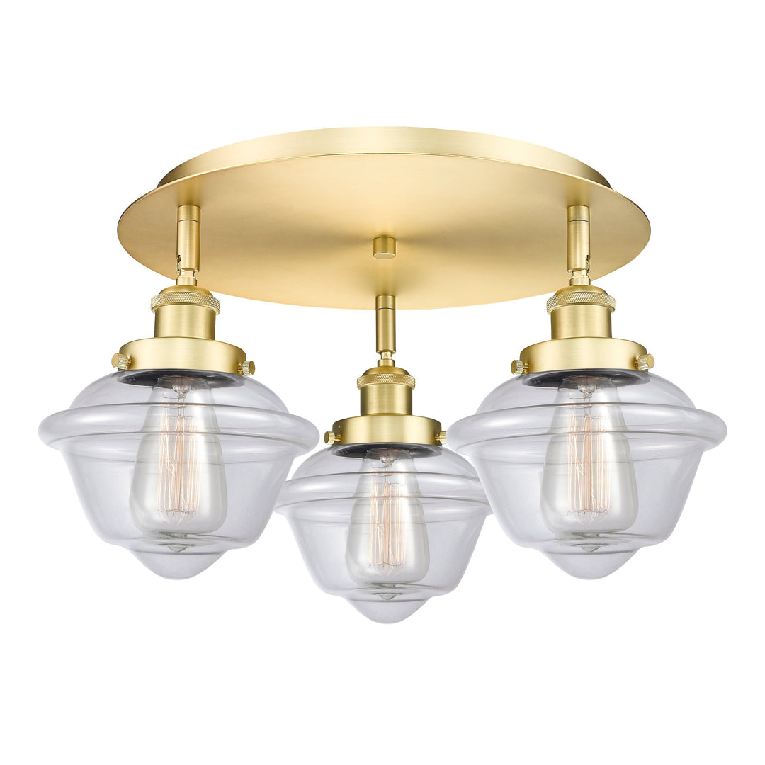 Innovations Downtown Urban 916-3C-SG-G532 Ceiling Light - Satin Gold