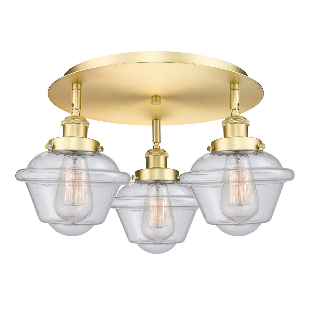 Innovations Downtown Urban 916-3C-SG-G534 Ceiling Light - Satin Gold