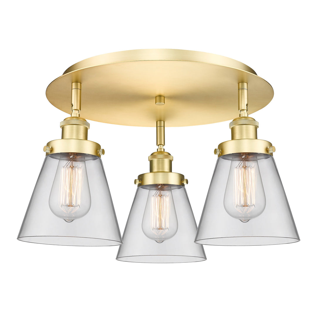 Innovations Downtown Urban 916-3C-SG-G62 Ceiling Light - Satin Gold