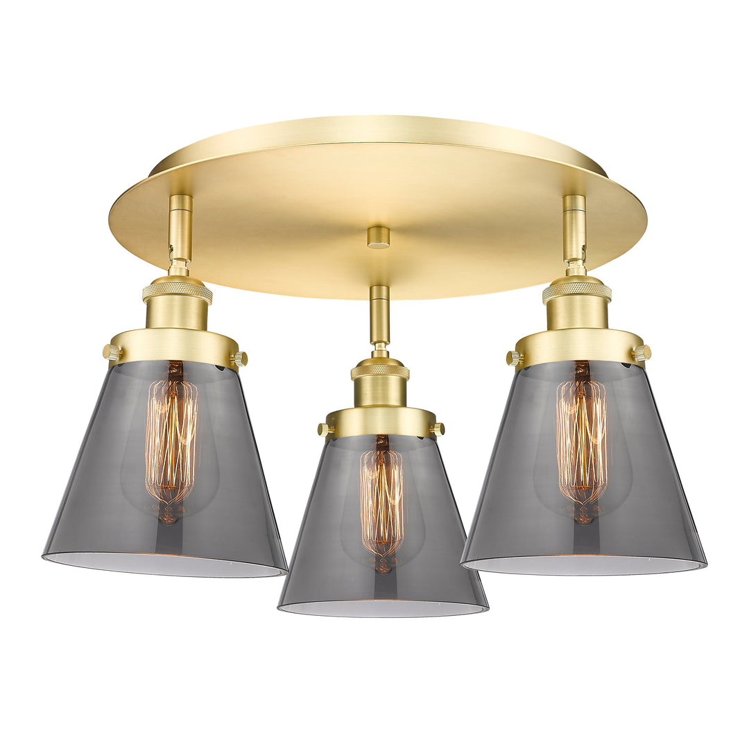Innovations Downtown Urban 916-3C-SG-G63 Ceiling Light - Satin Gold