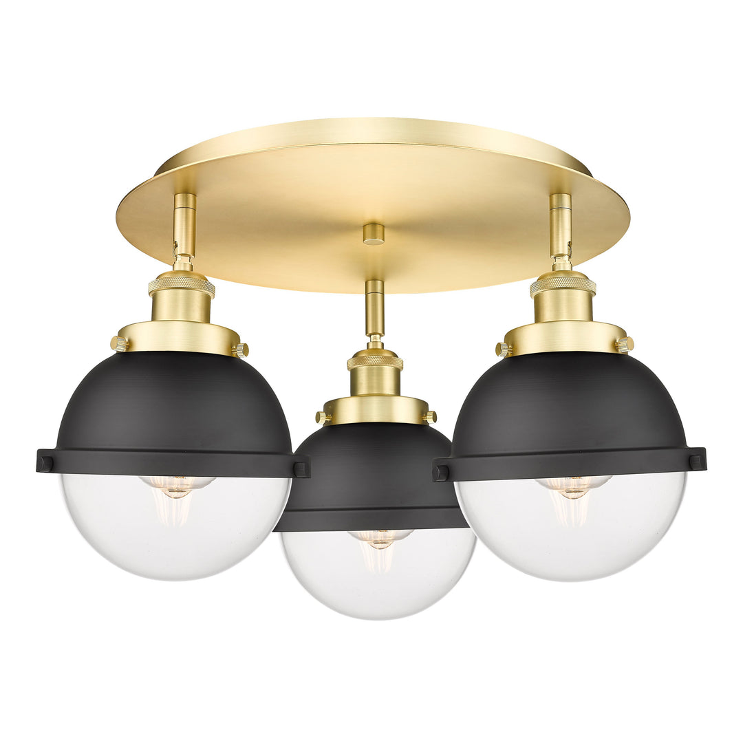 Innovations Downtown Urban 916-3C-SG-HFS-62-BK Ceiling Light - Satin Gold
