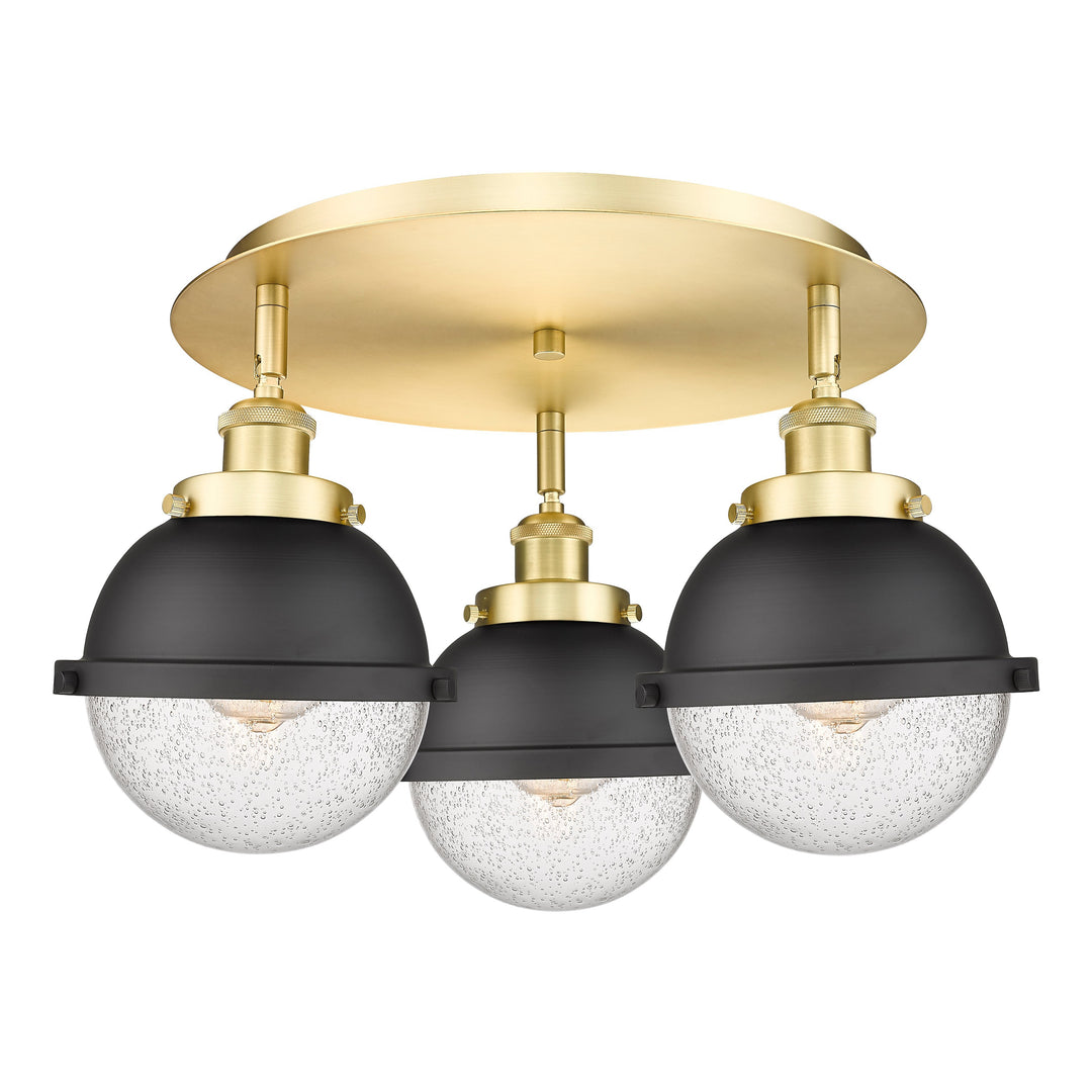 Innovations Downtown Urban 916-3C-SG-HFS-64-BK Ceiling Light - Satin Gold
