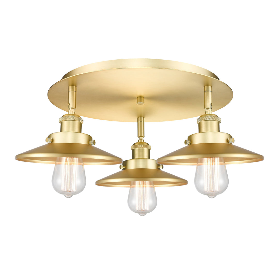 Innovations Downtown Urban 916-3C-SG-M4-SG Ceiling Light - Satin Gold