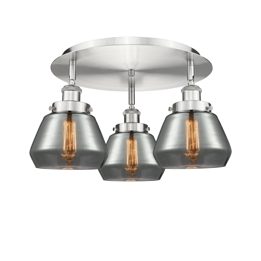 Innovations Downtown Urban 916-3C-SN-G173 Ceiling Light - Satin Nickel