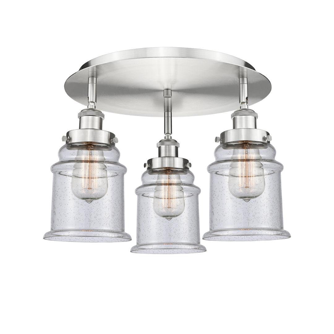 Innovations Downtown Urban 916-3C-SN-G184 Ceiling Light - Satin Nickel