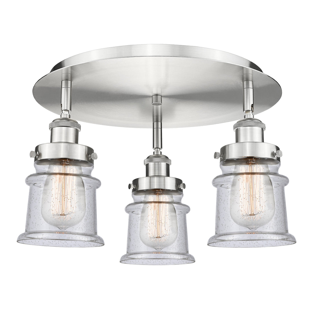 Innovations Downtown Urban 916-3C-SN-G184S Ceiling Light - Satin Nickel