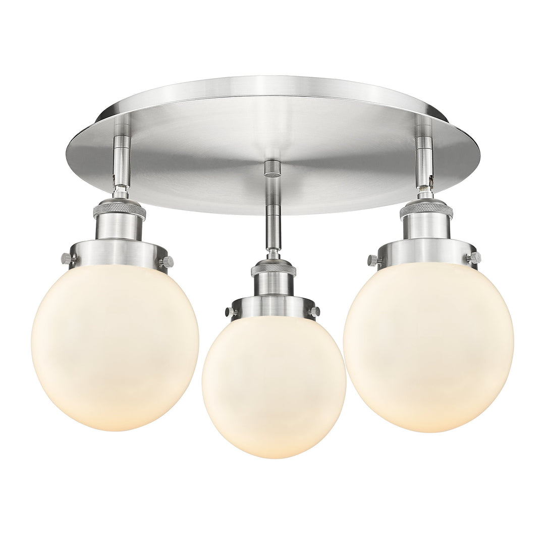 Innovations Downtown Urban 916-3C-SN-G201-6 Ceiling Light - Satin Nickel