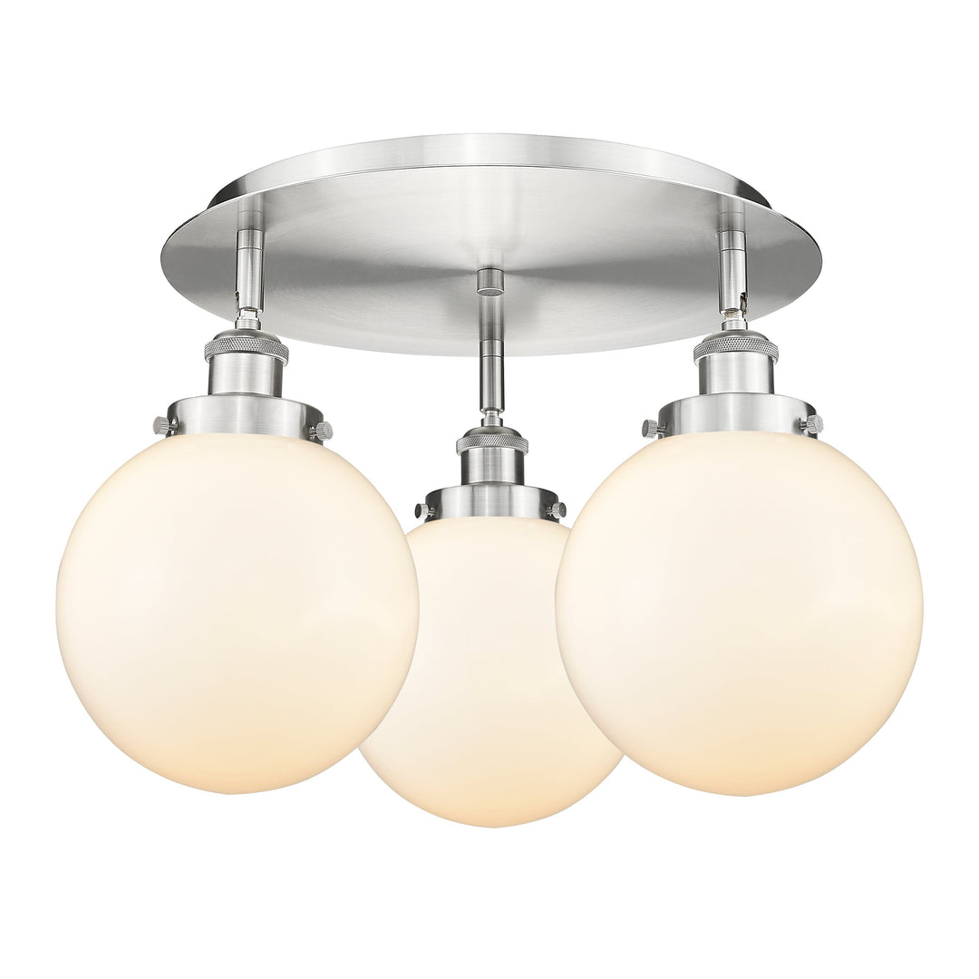 Innovations Downtown Urban 916-3C-SN-G201-8 Ceiling Light - Satin Nickel