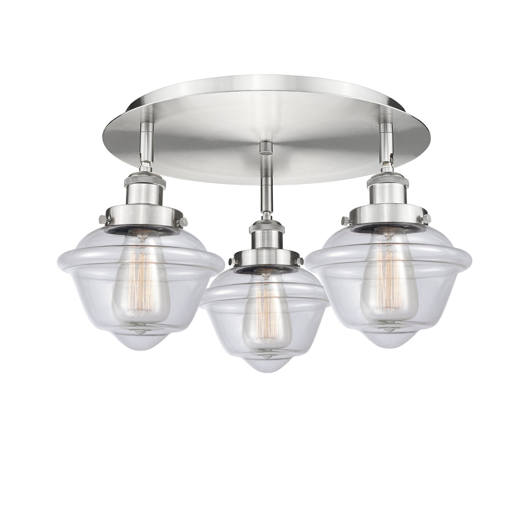 Innovations Downtown Urban 916-3C-SN-G532 Ceiling Light - Satin Nickel