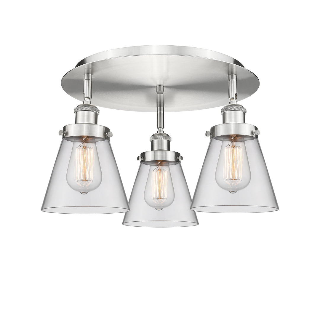 Innovations Downtown Urban 916-3C-SN-G62 Ceiling Light - Satin Nickel