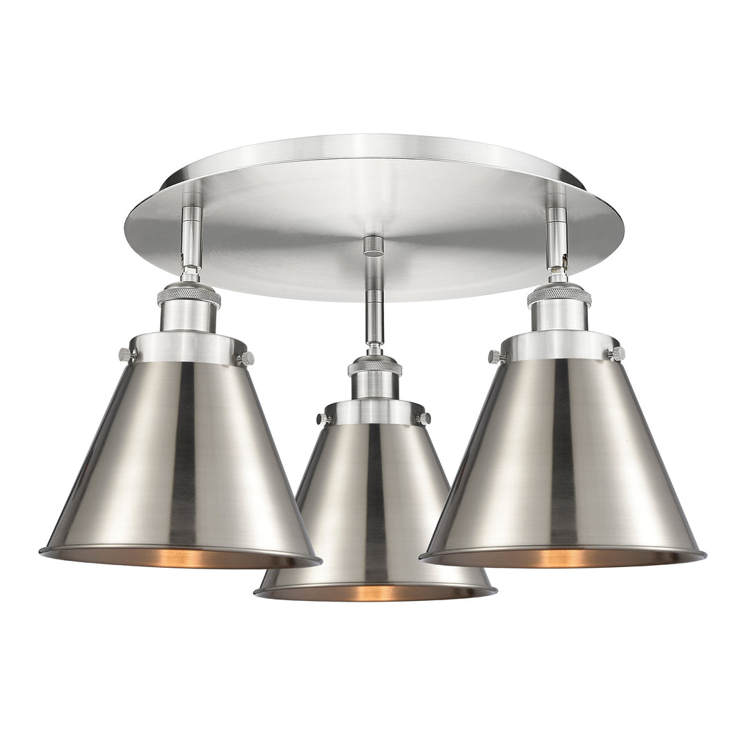 Innovations Downtown Urban 916-3C-SN-M13-SN Ceiling Light - Satin Nickel