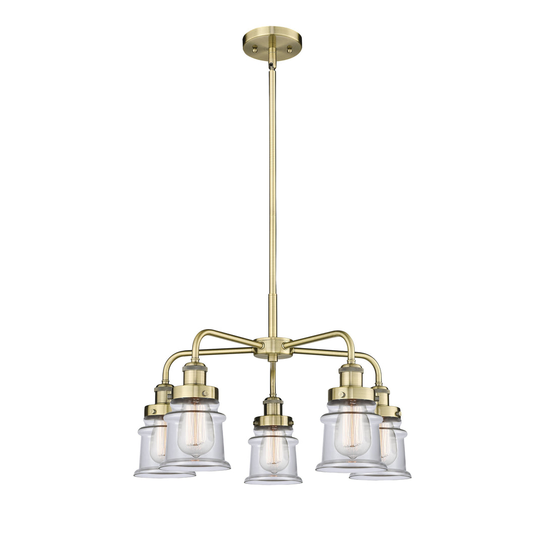 Innovations Downtown Urban 916-5CR-AB-G182S Chandelier Light - Antique Brass